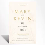 Golden Meadow Wedding Invitation