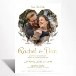 Golden Heart Photo Save the Date