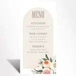 Archway Bloom Menu Card