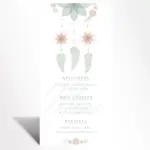 Boho Dreamcatcher Menu Card