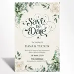 Enchanted Eucalyptus Save the Date Card