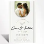 Elegant Arch Photo Save the Date Card
